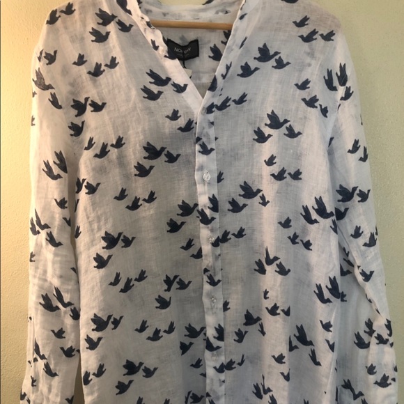 NoHow XL White Duck Shirt [NWT] Italian Fashion - Picture 3 of 8